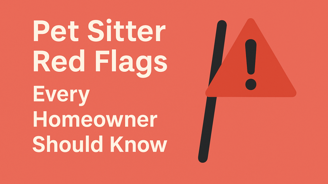 Pet Sitter Red Flags